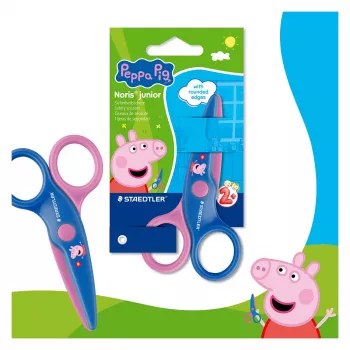 STAEDTLER Noris Junior Peppa Pig vaikiškos saugumo žirklės 130 mm