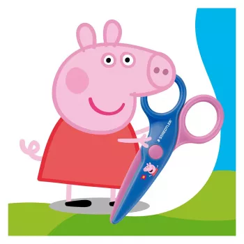 STAEDTLER Noris Junior Peppa Pig vaikiškos saugumo žirklės 130 mm