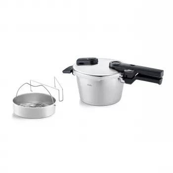 Fissler Vitaquick Premium greitpuodis su garinimo įdėklu, 2,5 l (602-210-02-070/0)