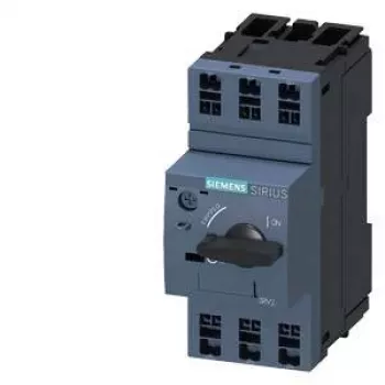 Siemens 3RV2411-1AA20 Motor Protection Circuit Breaker, 1.1-1.6 A, 3-Pole, S00