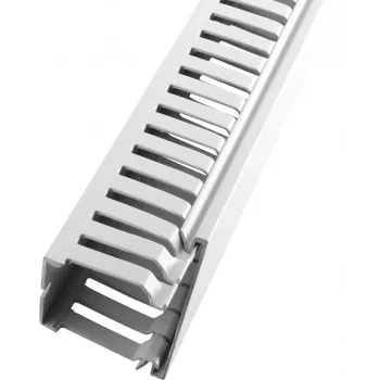 LICATEC Kabelių kanalas 37,5 x 75 mm halogenų neturintis pilkas 7671-1