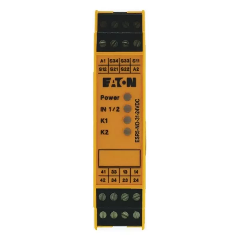 Eaton Safety Relay ESR5-NO-31-24VDC 24 V DC 3 NO + 1 NC Screw Terminals DIN Rail