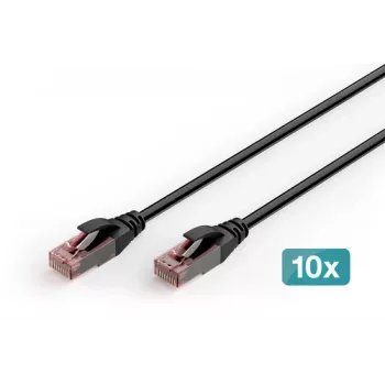 DIGITUS CAT 6 U-UTP Outdoor Patch Cable, Copper, PE, 10 vnt.