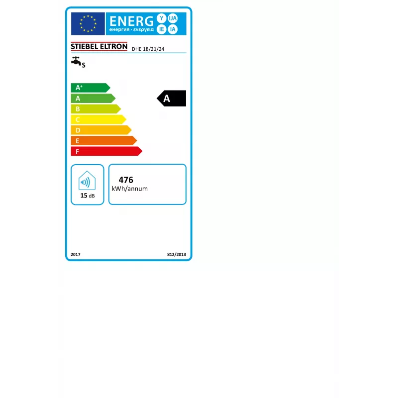 STIEBEL ELTRON STE DHE 18/21/24 Visiškai elektroninis momentinis vandens šildytuvas 18/21/24 kW