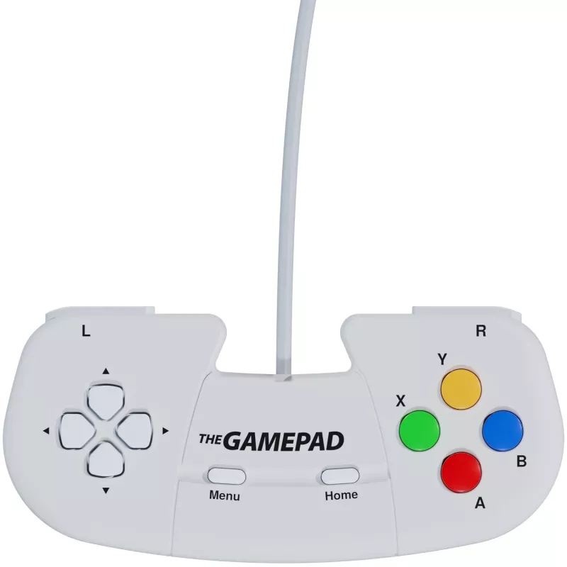 Retro Games The Gamepad White – Wired USB Gamepad for PC, Mac, ZX Spectrum, THEC64, THEA500 Mini