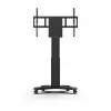 Kindermann DisplayLift² Mobile X-Fuss elektrinis motorizuotas televizoriaus stovas 42–98 colių ekranams, 150 kg keliamoji galia, juoda/sidabrinė