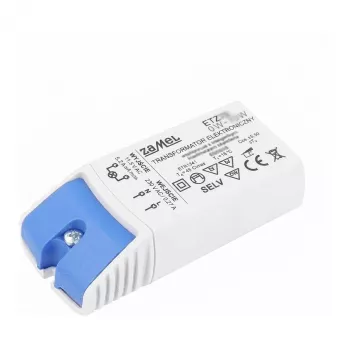 Scharnberger 58491 12V AC 0-60W elektroninis transformatorius halogeniniams arba LED šviestuvams, 71,5x35x23,5mm