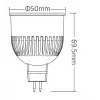 MIBOXER FUT112 LED Retrofit GU5.3/MR16 6W RGB-CCT 2,4GHz Smooth Dim Smart Spotlight Bulb