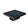 MIBOXER ESW2B 2-Gang Smart Switch LED nuotolinio valdymo pultas su WiFi ir 2,4GHz judesio jutikliu bei reguliatoriumi