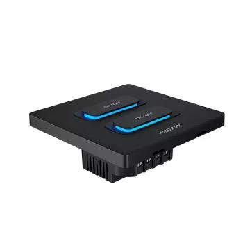 MIBOXER ESW2B 2-Gang Smart Switch LED nuotolinio valdymo pultas su WiFi ir 2,4GHz judesio jutikliu bei reguliatoriumi