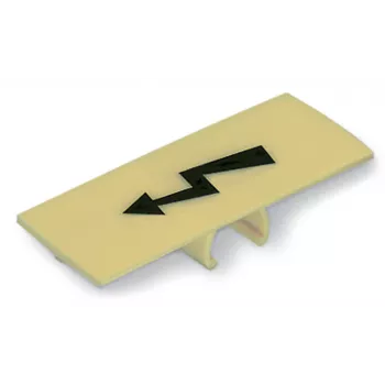 WAGO 285-440 Žymėjimo juostelė, geltona, juodas spausdinimas, 10 žymeklių juostelėje, 10 juostelių kortelėje, 100 žymeklių, skirta 285 serijos gnybtų blokams