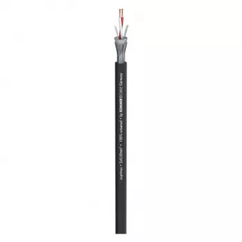 Sommer Cable SC-Primus mikrofono kabelis, 2 x 0,50 mm², PVC Ø 6,7 mm, juodos spalvos, parduodamas metrais (200-0151)