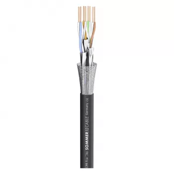Sommer Cable SC-Mercator CAT.7 PUR tinklo kabelis, PUR, Ø 6.4 mm, juodas, parduodama metrais (581-0071)