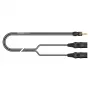 Sommer Cable SC-Onyx 2025 MKII stereo skaidymo kabelis, 2 x 1 x 0,25 mm², 3,5 mm stereo kištukas – 2x XLR 3 kontaktų kištukai, HICON, juodos spalvos, 2,5 m (ON9V-0250-SW)
