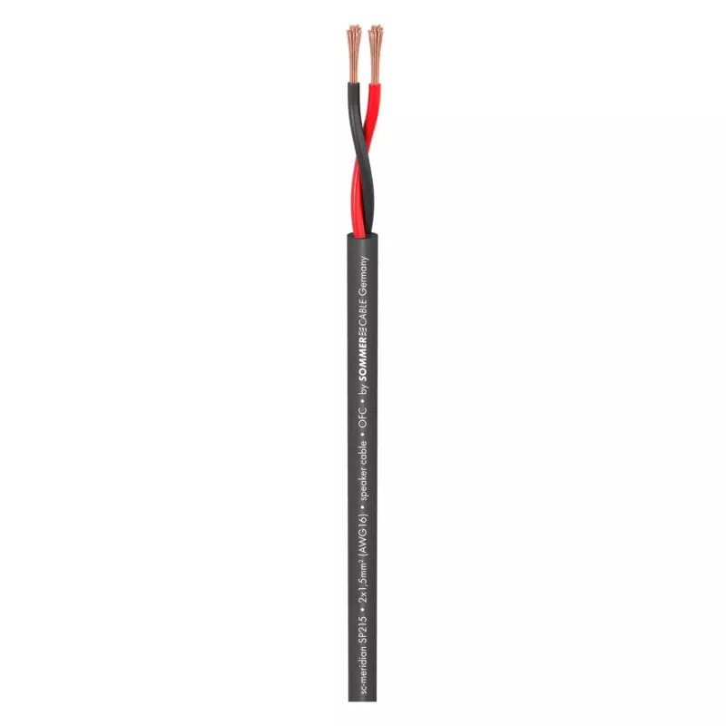 Sommer Cable Meridian Mobile SP215 garsiakalbių kabelis 2 x 1,5 mm² PVC juodas (metrais)