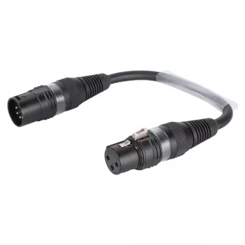 Sommer Cable adapterio kabelis, XLR 3 kontaktų lizdas – XLR 5 kontaktų kištukas, juodos spalvos, 0,15 m (B2FAU0015-SW)