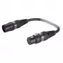 Sommer Cable adapterio kabelis, XLR 3 kontaktų lizdas – XLR 5 kontaktų kištukas, juodos spalvos, 0,15 m (B2FAU0015-SW)