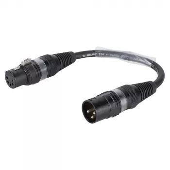 Sommer Cable adapterio kabelis, XLR 3 kontaktų kištukas – XLR 5 kontaktų lizdas, juodos spalvos, 0,15 m (B2WSU0015-SW)