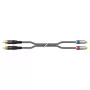 Sommer Cable SC-Onyx 2025 MKII stereo RCA kabelis, nesimetrinis, 2 x 1 x 0,25 mm², RCA – RCA, HICON, juodos spalvos, 2,5 m (ON8D-0250-SW)