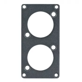 Sommer Cable SYPFB1-2D Front Panel – juodas, su 2 D dydžio išpjovomis SYP-1 sistemai