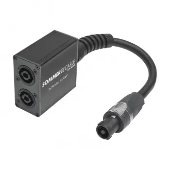 Sommer Cable SPY-N153 Garsiakalbio kištukinis garso adapteris, tiesus, antracitinis