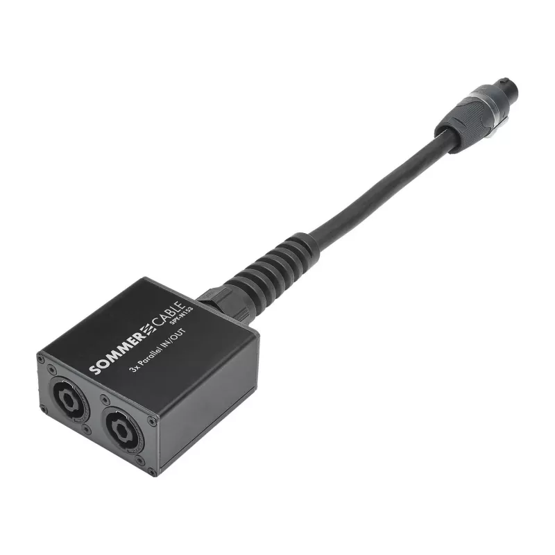 Sommer Cable SPY-N153 Garsiakalbio kištukinis garso adapteris, tiesus, antracitinis