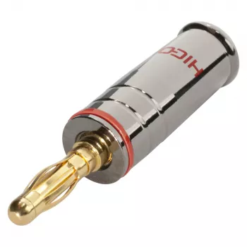 Sommer Cable HICON HI-BM04-RED sraigtinis bananinis kištukas, raudonas