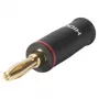 Sommer Cable HICON bananinis kištukas su varžtiniu gnybtu, raudonas kodavimas, 4 mm, auksuotas