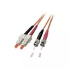 EFB Elektronik ECOFIBER duplex šviesolaidinis jungiamasis laidas SC-ST, OM2 50/125 µm, LSZH, 15 m, oranžinis