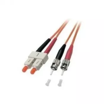 EFB Elektronik ECOFIBER duplex šviesolaidinis jungiamasis laidas SC-ST, OM2 50/125 µm, LSZH, 15 m, oranžinis