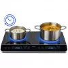 MEDION LIFE Double Induction Cooktop MD 15324 (Juoda, 3500 W, 2x Ø 20 cm)