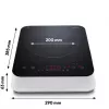 MEDION LIFE Induction Hob MD 18490 (Black/White, 2000 W)