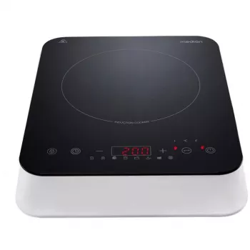 MEDION LIFE Induction Hob MD 18490 (Black/White, 2000 W)