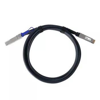 BlueOptics Fortinet FN-CABLE-QSFPDD-DAC-02 suderinamas BlueLAN BL292901X2M26 QSFP-DD Direct Attach Copper kabelis, 400GBASE-CR4, 26 AWG, 2 metrai