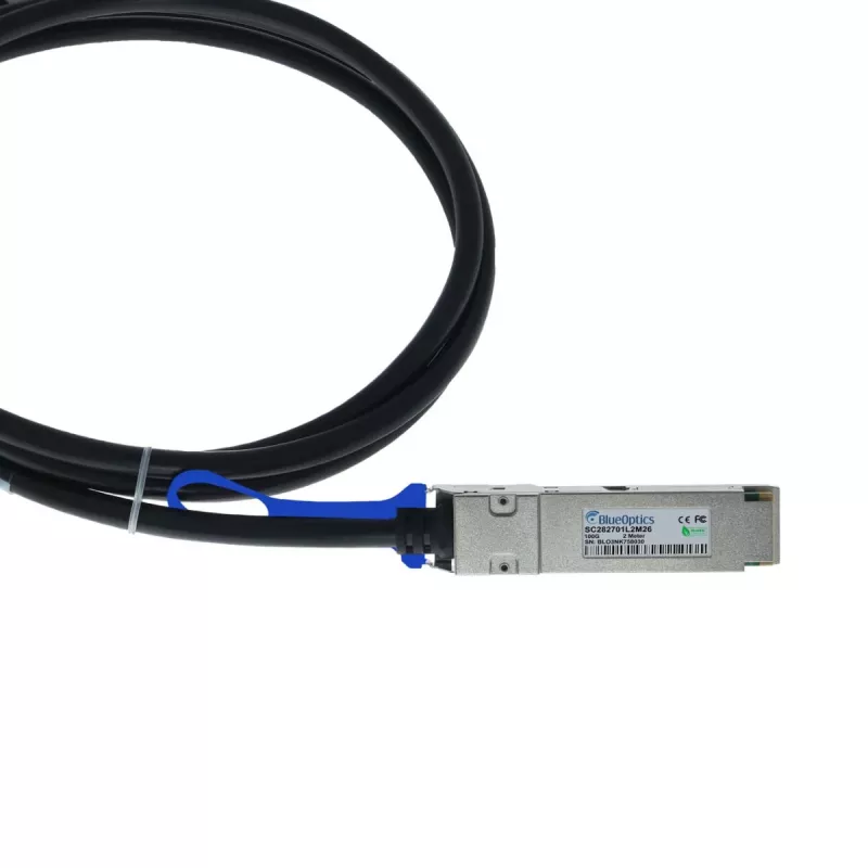 BlueOptics Fortinet FN-CABLE-QSFP28-4SFP28-5 BlueLAN SC282701L5M26 Passyvus 100GBASE-CR4 QSFP28 į 4x25GBASE-CR SFP28 Direct Attach Breakout kabelis, 5 metrai