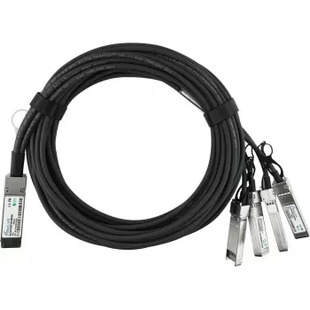 BlueLAN suderinamas NVIDIA BN-QS-SP-CBL-5M pasyvus 40GBASE-CR4 QSFP į 4x10GBASE-CR SFP+ tiesioginio prijungimo atšakos kabelis, 5 m, AWG26 (BN-QS-SP-CBL-5M-BL)