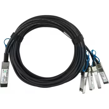 BlueLAN suderinamas NVIDIA 980-9I48S-00C02A pasyvus atšakinis tiesioginio prijungimo kabelis, 100GBASE-CR4 QSFP28 į 4x25GBASE-CR SFP28, 3 m, AWG26