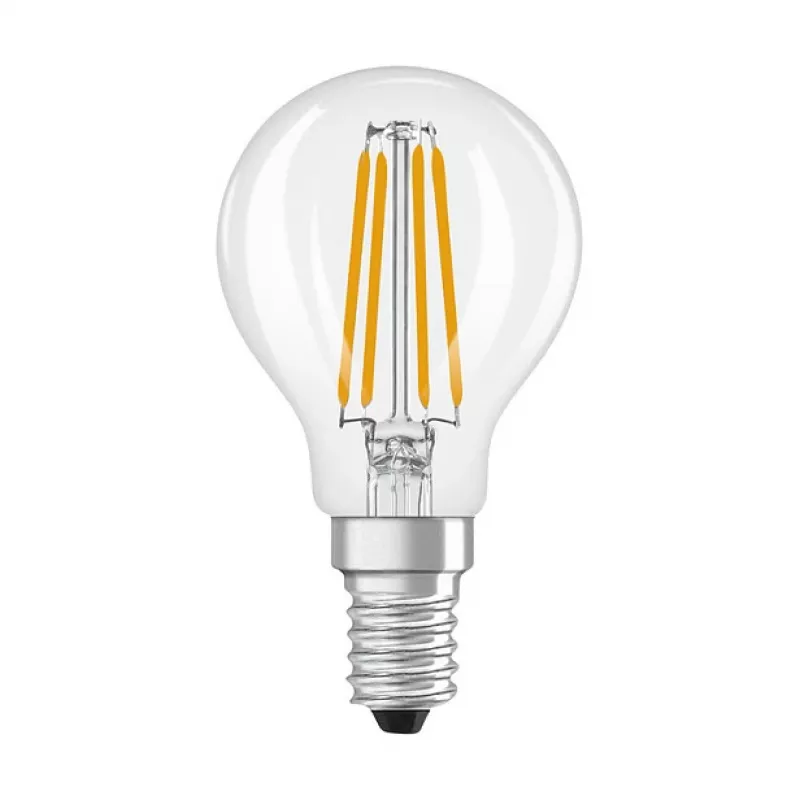 Osram LED Classic P 40 Filament 3.4W 827 Clear E14 LED Lemputė, Mini Rutulys