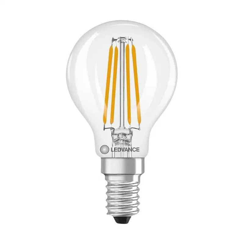 Osram LED Classic P 40 Filament 3.4W 827 Clear E14 LED Lemputė, Mini Rutulys