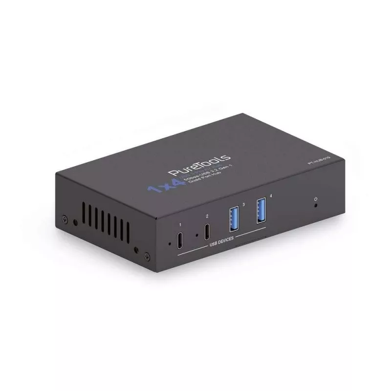 PureLink PT-Hub-010 USB 3.2 Gen 1 4 prievadų pramoninis USB centras 2x USB-A 2x USB-C