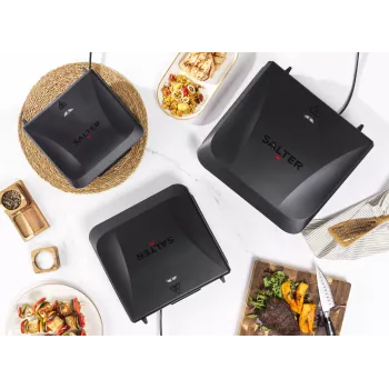 Salter EK6236VDE ActiGrill Everyday elektrinis grilis, 1000 W, nelimpanti danga, juodas/sidabrinis