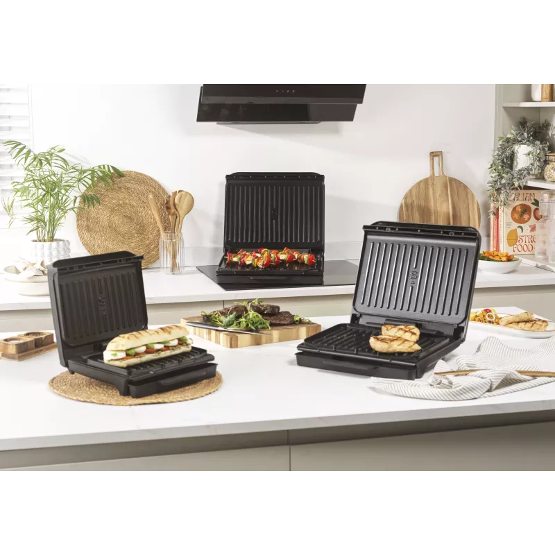 Salter EK6236VDE ActiGrill Everyday elektrinis grilis, 1000 W, nelimpanti danga, juodas/sidabrinis