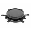 Giles & Posner EK4511GV2VDE Stalo Raclette Grilis 1200 W 8 asmenims Juodas/Sidabrinis