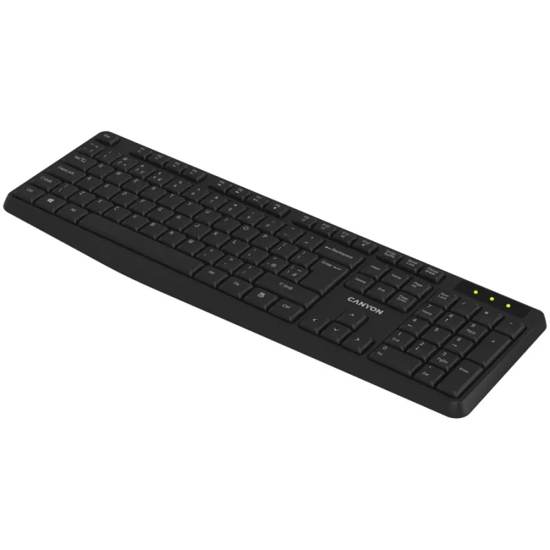 CANYON klaviatūra KB-W01 Wireless Black