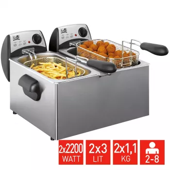 FRITEL Starter gruzdintuvė 6 litrai 4,4 kW pilka