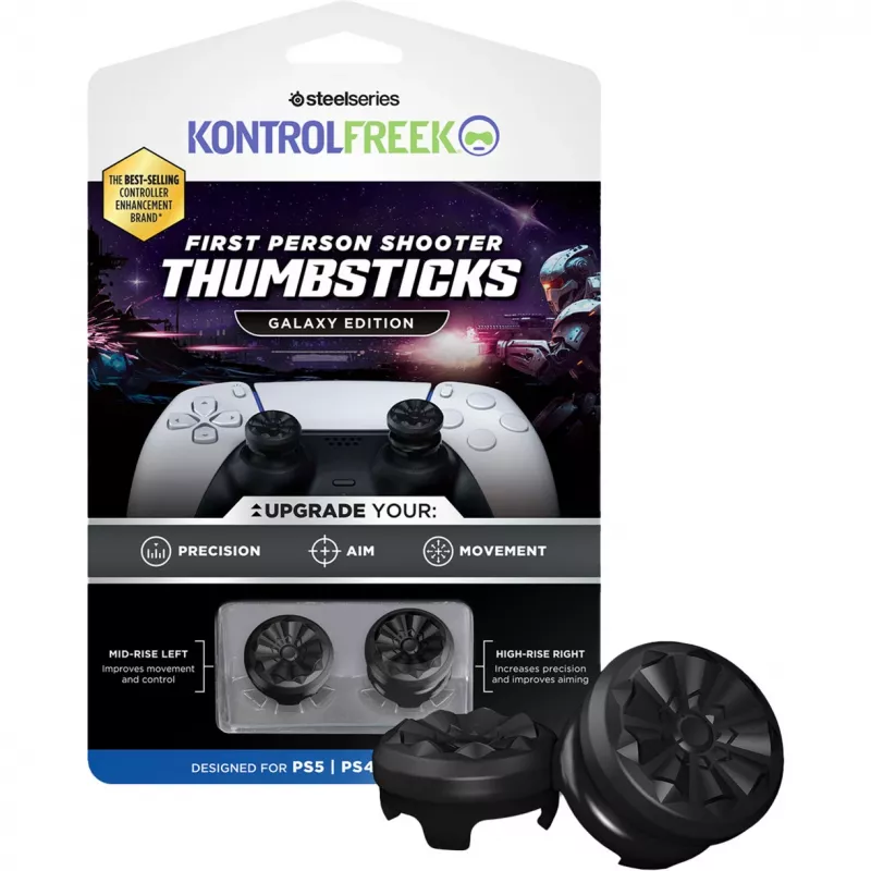 SteelSeries KontrolFreek FPS Performance Thumbsticks Galaxy Edition (Juodi, 2 vnt., skirti PlayStation 5/4 valdikliui)