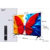TCL 50S5L 50 colių QLED 4K Google TV išmanusis televizorius