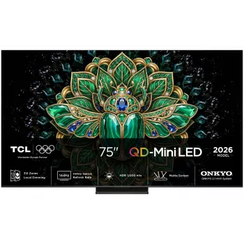 TCL 75MQLED75L 75 colių 4K MQLED Smart TV su Google TV, Dolby Vision IQ, 144Hz VRR