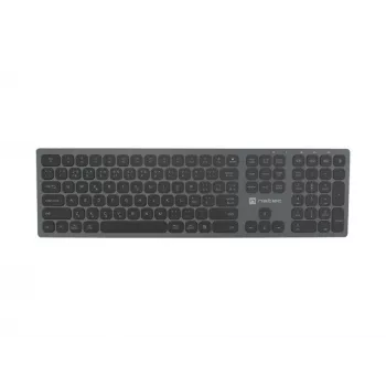 NATEC Dolphin Wireless Bluetooth + 2.4GHz Keyboard CZ/SK Layout, X-Scissors, Aluminium Slim