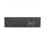 NATEC Dolphin Wireless Bluetooth + 2,4GHz Keyboard CZ/SK Layout, X-Scissors, Aluminium Slim